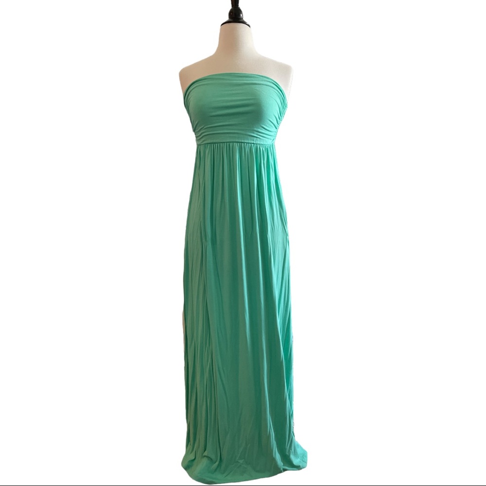 Strapless Stretchy Dress Mint